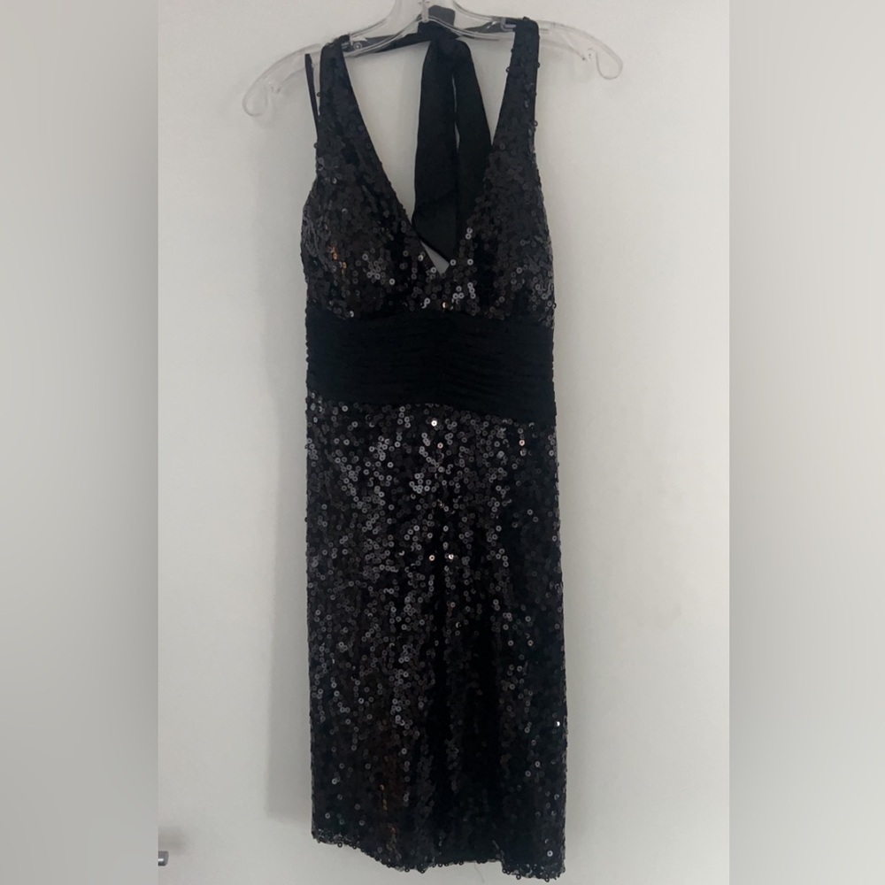 Sequin little black dress!